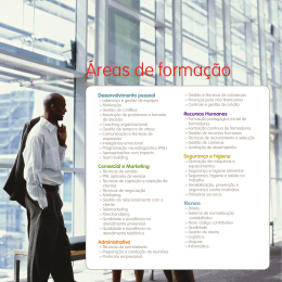 &Aacute;reas de forma&ccedil;&atilde;o