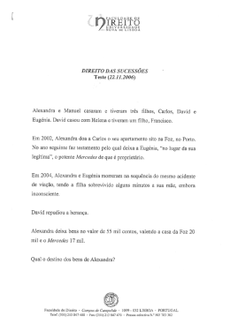 DIREITO DAS sUCEsSÕES Teste (22.11.200zn