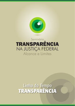 TRANSPARÊNCIA TRANSPARÊNCIA - Conselho da Justiça Federal