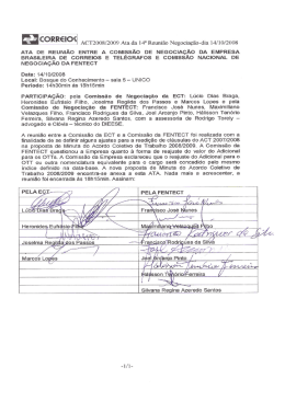 ATA DE REUNI&Atilde;O ENTRE A coMIss&Atilde;o DE NEGDCIA&Ccedil;AO