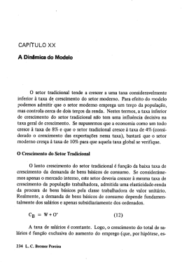 CAPITULO XX A Dinâmica do Modelo