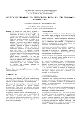 ENQUALAB-2009 &ndash; Congresso da Qualidade em Metrologia