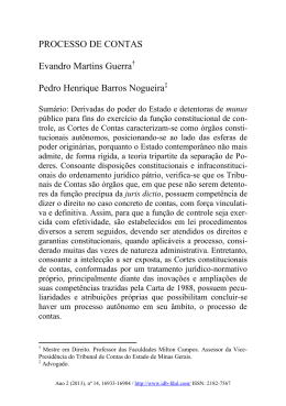PROCESSO DE CONTAS Evandro Martins Guerra Pedro Henrique