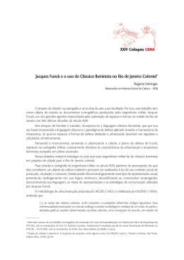 Jacques Funck e o uso do Cl&aacute;ssico Iluminista no Rio de