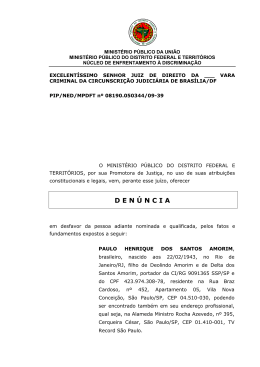 EXCELENT&Iacute;SSIMO SENHOR JUIZ DE DIREITO DA ___ VARA