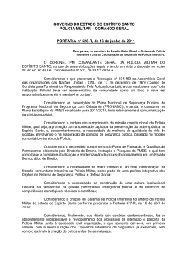 Portaria N&ordm; 528-R - Pol&iacute;cia Militar do Esp&iacute;rito Santo