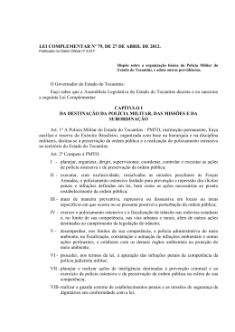 Lei nº 79/2012 - Assembleia Legislativa do Estado do Tocantins