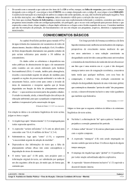 CONHECIMENTOS B&Aacute;SICOS