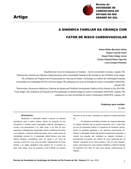 a din&acirc;mica familiar da crian&ccedil;a com fator de risco