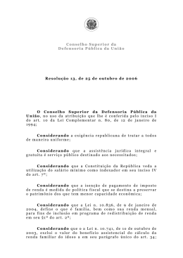 Resolução No. 00013 de 25 de outubro de 2006