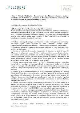 Guia de Atua&ccedil;&atilde;o Ministerial &ndash; Encerramento dos Lix&otilde;es e a Inclus&atilde;o