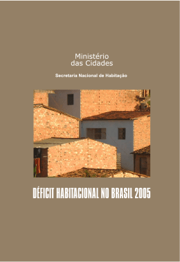 Déficit Habitacional no Brasil 2005