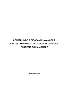 CONSTRUINDO A CIDADANIA: AVANÇOS E