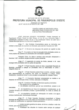 PREFEITURA MUNICIPAL DE FIGUEIRÓPOLIS D`OESTE
