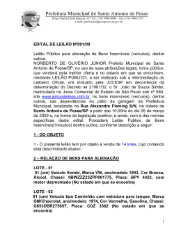 Prefeitura Municipal de Santo Antonio de Posse