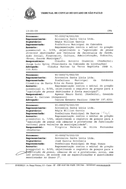 Edital - Preg&atilde;o presencial