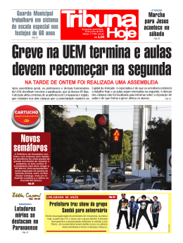 Novos semáforos - Jornal Tribuna Hoje