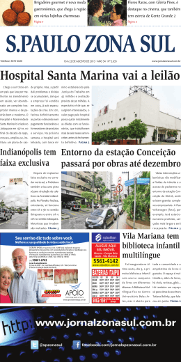 Hospital Santa Marina vai a leil&atilde;o