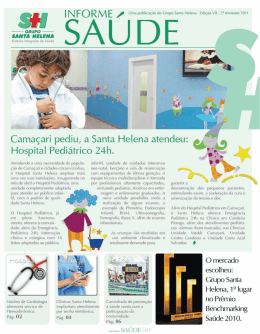 Informe Saúde Grupo Santa Helena