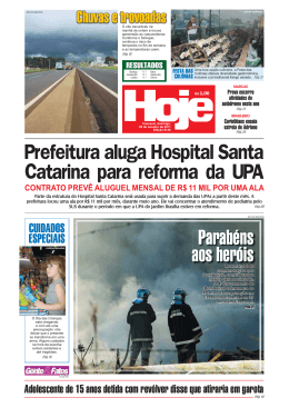 Prefeitura aluga Hospital Santa Catarina para reforma