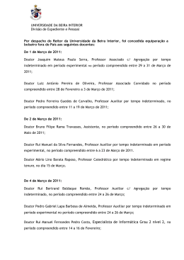 Doutor Rui Manuel Fernandes Pedro Costa, Especialista de