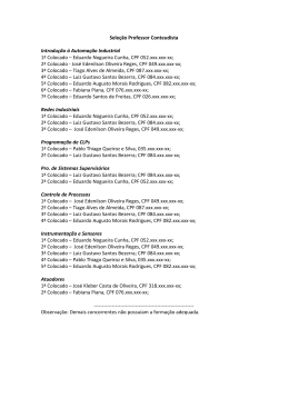 Sele&ccedil;&atilde;o Professor pesquisador e Conteudista