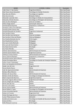 Resultado Jo&atilde;o Victor V. Dos Santos Engenharia El&eacute;trica N&atilde;o