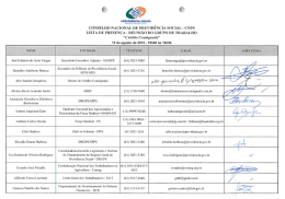 CONSELHO NACIONAL DE PREVIDÊNCIA SOCIAL
