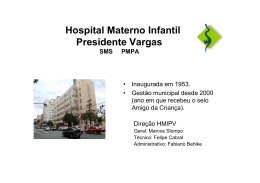 Hospital Materno Infantil Presidente Vargas SMS PMPA