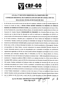 Ata17ReuniaoDiretoria2014 - CRF-GO