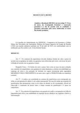 RESOLU&Ccedil;&Atilde;O N. 002/2015 Atualiza a Resolu&ccedil;&atilde;o 005/2014