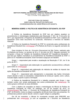 Pol&iacute;tica de Assist&ecirc;ncia Estudantil