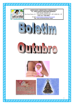 Boletim Outubro - sonhareacontecer.org.br