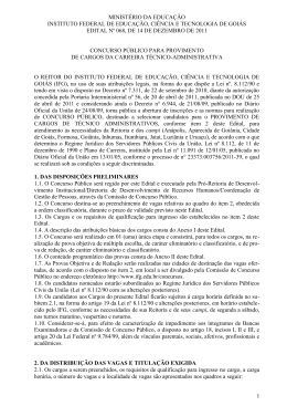 Edital n&deg; 022/2007, de 05.10.2007