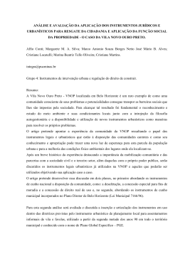 An&aacute;lise e avalia&ccedil;&atilde;o da aplica&ccedil;&atilde;o dos instrumentos jur&iacute;dicos e