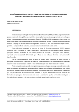 influ&ecirc;ncia do desenvolvimento industrial da regi&atilde;o metropolitana de