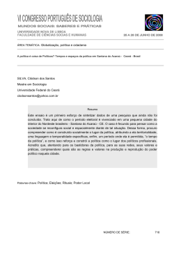 718 - A pol&iacute;tica &eacute; coisa de Pol&iacute;ticos?