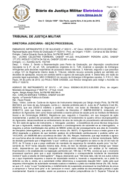 Di&aacute;rio da Justi&ccedil;a Militar Eletr&ocirc;nico