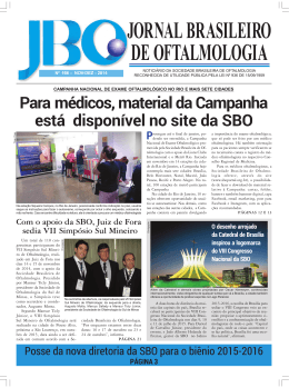 JORNAL BRASILEIRO DE OFTALMOLOGIA