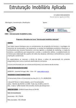 CM2 – Estruturação Imobiliária Ltda.