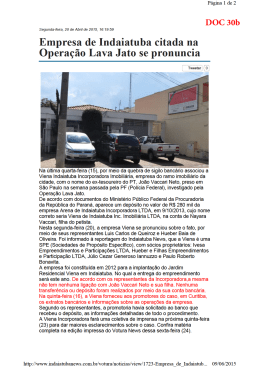 Outra reportagem na qual Viena Indaiatuba nega acusação do MP.