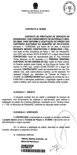 Contrato - Tribunal Regional Eleitoral do Rio Grande do Sul