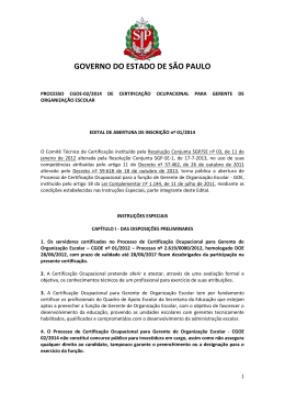 Edital - Funda&ccedil;&atilde;o Getulio Vargas