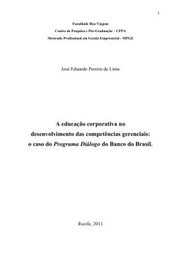 A educação corporativa no desenvolvimento das