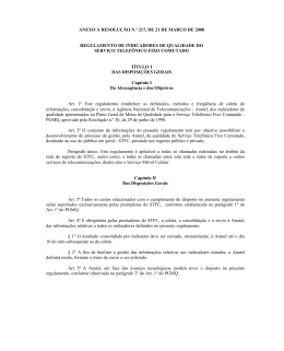 ANEXO À RESOLUÇÃO N.º 217, DE 21 DE MARÇO DE