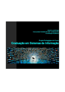 PPC &ndash; Projeto Pedag&oacute;gico do Curso