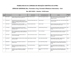 TRABALHOS DA XX JORNADA DE INICIA&Ccedil;&Atilde;O CIENT&Iacute;FICA DA