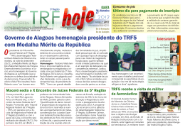 Governo de Alagoas homenageia presidente do TRF5 com