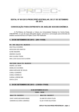 edital n&ordm; 001/2013-proec/pr&eacute;-vestibular, de 27 de setembro de 2013