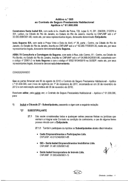 Aditivo 5 - Construtora Santa Isabel